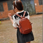 2023新款真皮女包 韩版休闲旅行双肩包 头层牛皮